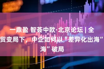 一鼎盈 智荟中欧·北京论坛 | 全球经贸变局下，中企如何以“差异化出海”破局