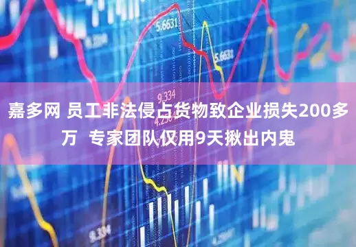 嘉多网 员工非法侵占货物致企业损失200多万  专家团队仅用9天揪出内鬼